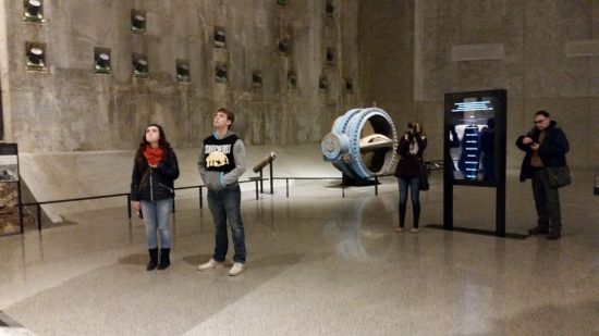 At the 9/11 Museum underneath the World Trade Center 