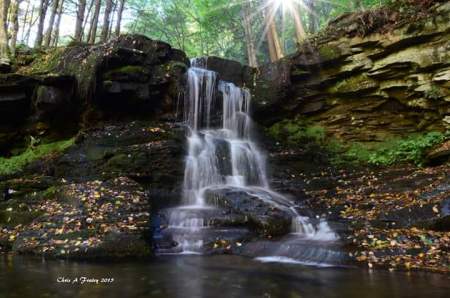 Dry Run Falls Sullivan County PA by Chris Fraley